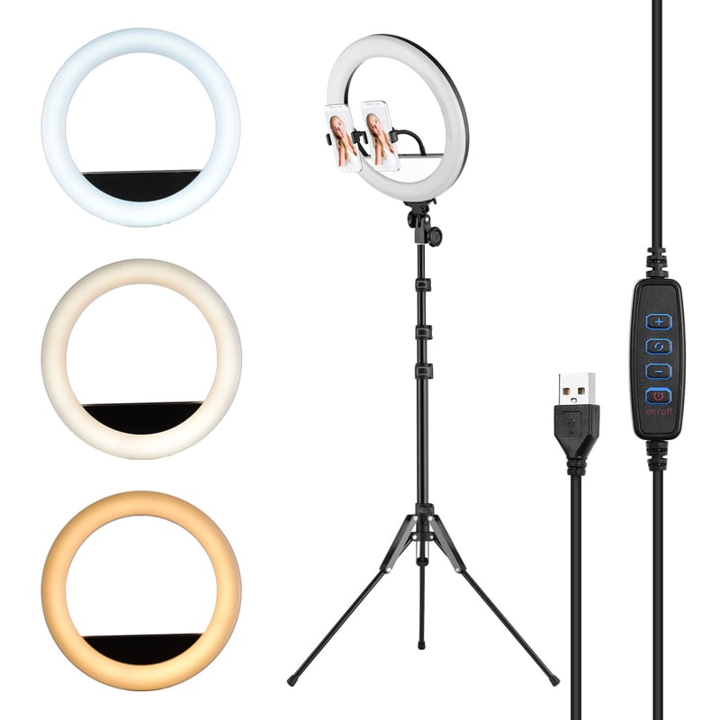14 Inch LED Ring Light with Tripod Stand - 3 Color Modes